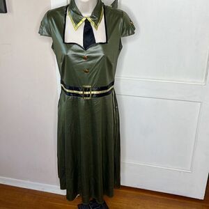 Dreamgirl Army Brat Army Sexy GI Military Pin Up  Halloween Costume Medium Nwot